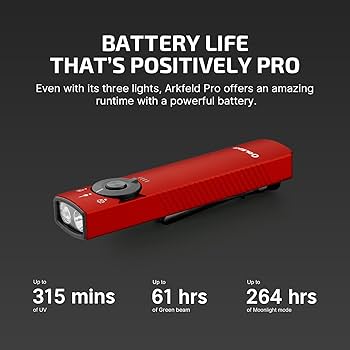 OLIGHT Arkfeld Pro新品 OLIGHT Arkfeld Pro 1300 Lumens EDC Rechargeable Flashlight